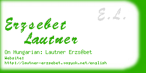 erzsebet lautner business card